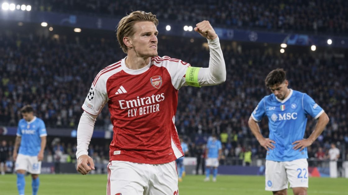 Napoli, altra notte amara: regge 75 minuti contro l’Arsenal, poi Odegaard gela i